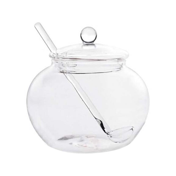 HOMEMAXS Airtight Sugar Container Jars with Lids and Spoons, Kitchen Seasoning Storage Canisters Set