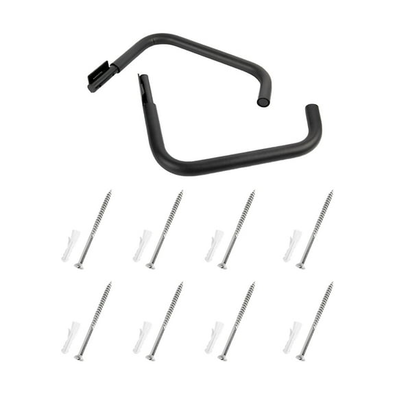 HOMEMAXS Kayak Storage Hook Hangers for Canoe Wall Mounted Paddle Holders Made of Aluminum Alloy Black