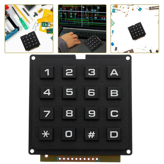 HOMEMAXS Key Module Microcontroller Keypad Keyboard Array Switch Black