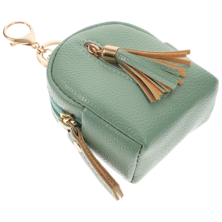 Minkissy 1Pc Practical Blue Change Bag Portable Key Ring Handbag