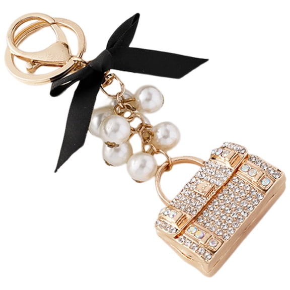 Keychain Lovely Rhinestone Keychain Hanging Key Ring Bag Charm Hanging Pendant
