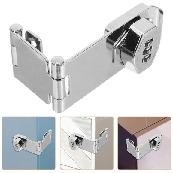 HOMEMAXS Keyless Password Lock Door Lock Office Baby 10.20X4.40X2.50CM Silver