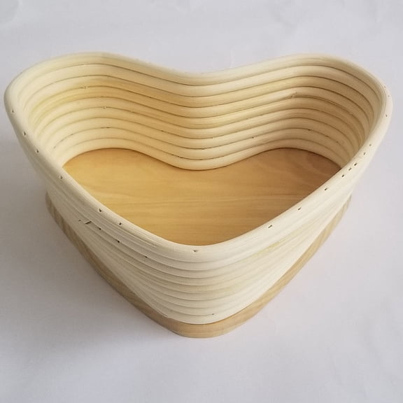 HOMEMAXS Khaki Vine Proofing Basket for Baking Artisan Bread with Cover and NonStick Features 18x15.5cm