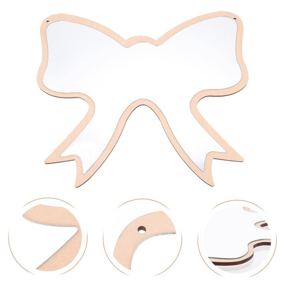 VERDANVERSE creative hanging mirror Mirror Wood Decorative Home Furnishing 1Pack