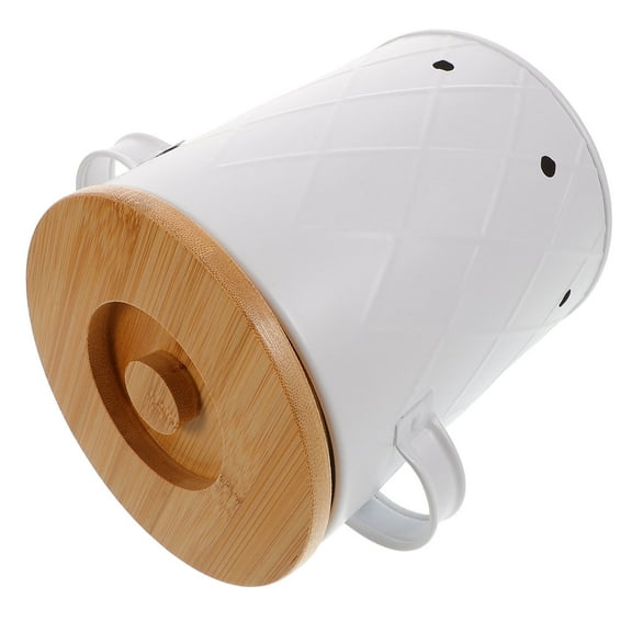 Kitchen Canister Storage Jar With Airtight Bamboo Lids Use As A Pasta Holder Coffee Ground Holder Rice Container Candy Jar