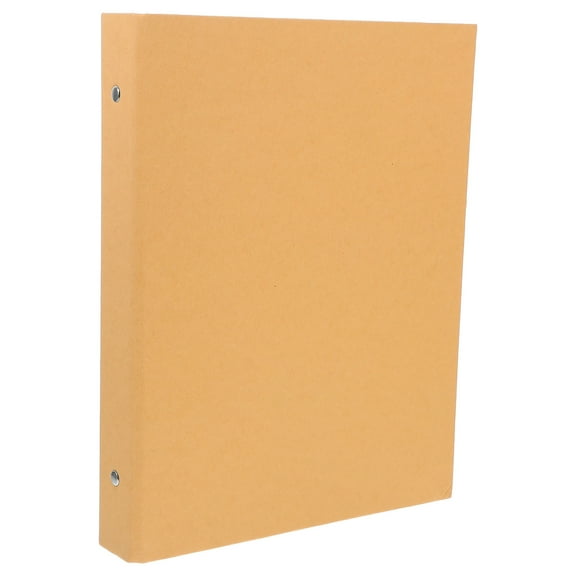TABLZONE Loose Leaf Binder Light Yellow Kraft Paper 1Set 11Inx8.3Inx1.6In