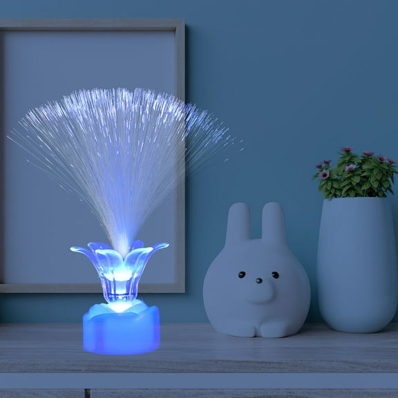 HOMEMAXS LED Fiber Optic Lamp with Multicolor Changing Lights for Home Decoration Plastic Material Assorted Color