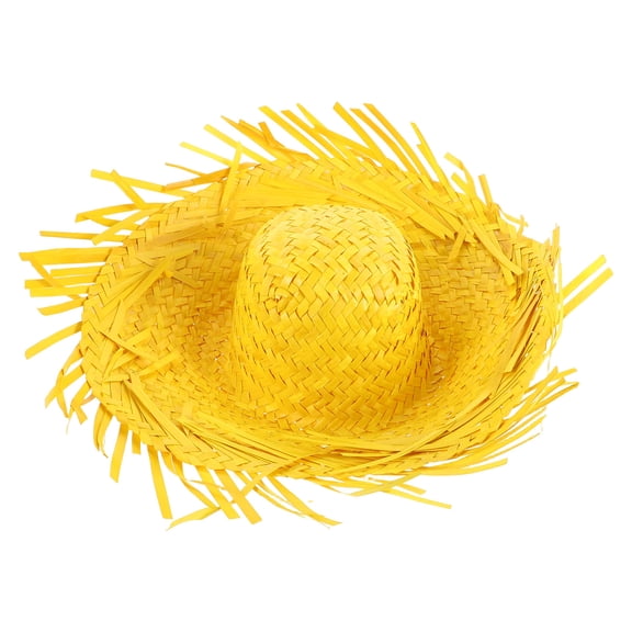 HOMEMAXS Ladies Helmet Easter Henhouse Straw Hat Woman Miss 35.00X32.00X11.00CM Yellow