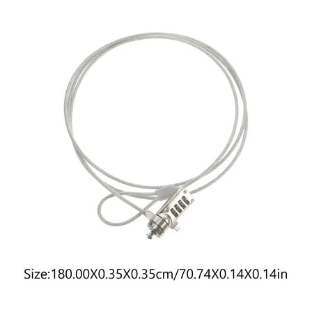 Laptop Locking Cable Security Lock 1.8m Anti theft Device for Tablets