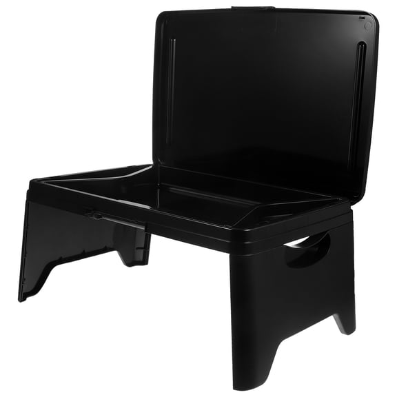 HOMEMAXS  Laptop Table for Home Office Desk Portable Computer Stand Student Black