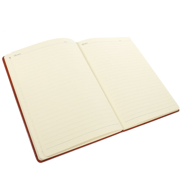 HOMEMAXS Large A4 Notebook Business Simple Office Notepad Black 96 Photos/192 Pages Notepads Notebooks Brown