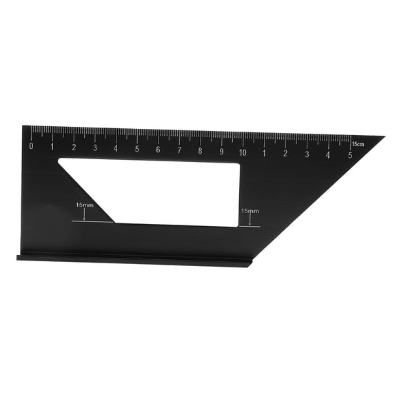 HOMEMAXS Large Accuracy Angle Ruler Work 17.00X7.30X6.30CM Black