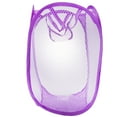 thumbnail image 1 of HOMEMAXS  Laundry Hamper with Wheels Foldable Basket Easy Open Steel Wire Child, 1 of 8