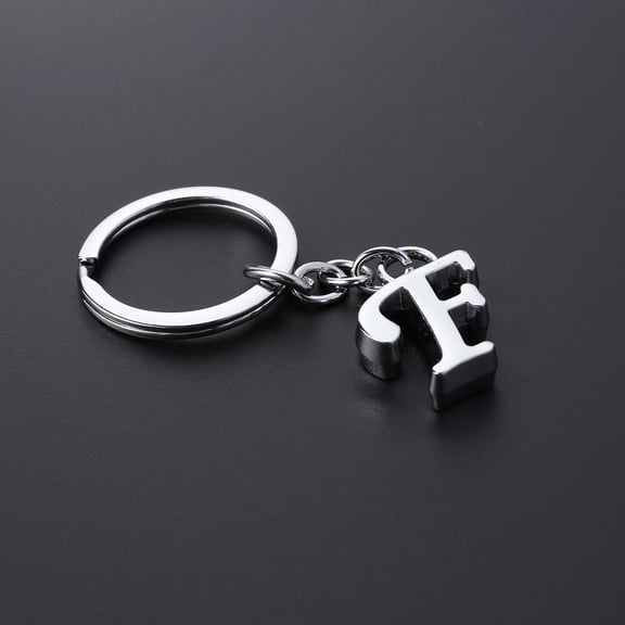 VERDANVERSE Premium Alloy Alphabet Keyring for Keys, Stylish Bag Charm and Phone Pendant Accessory