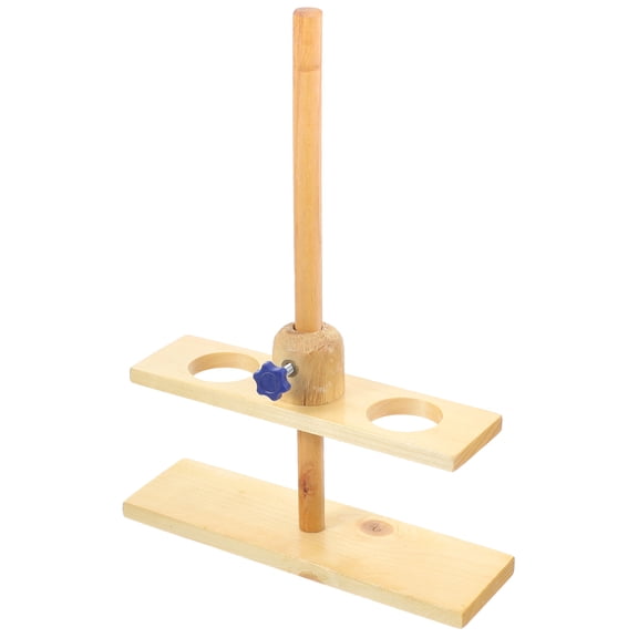 HOMEMAXS Light Brown Laboratory Stand for Teaching Science Experiments Made from Synthetic Materials Detachable Design 1Pc