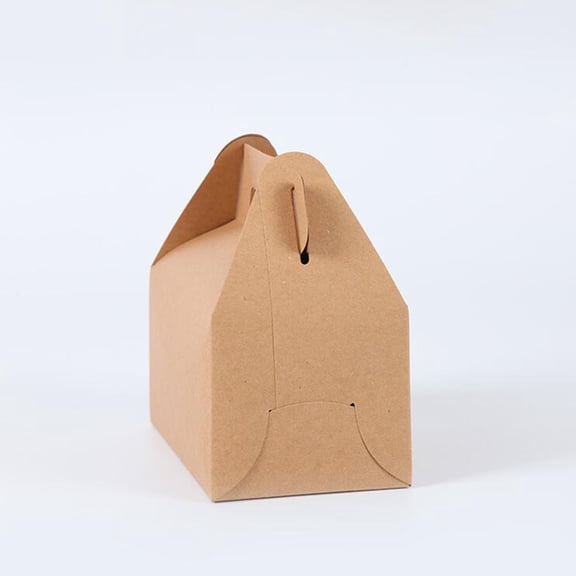 Light Brown Portable Cake Box Made of Paper for Storage Perfect for Wedding Birthday or Baby Shower 16.2x9x8cm