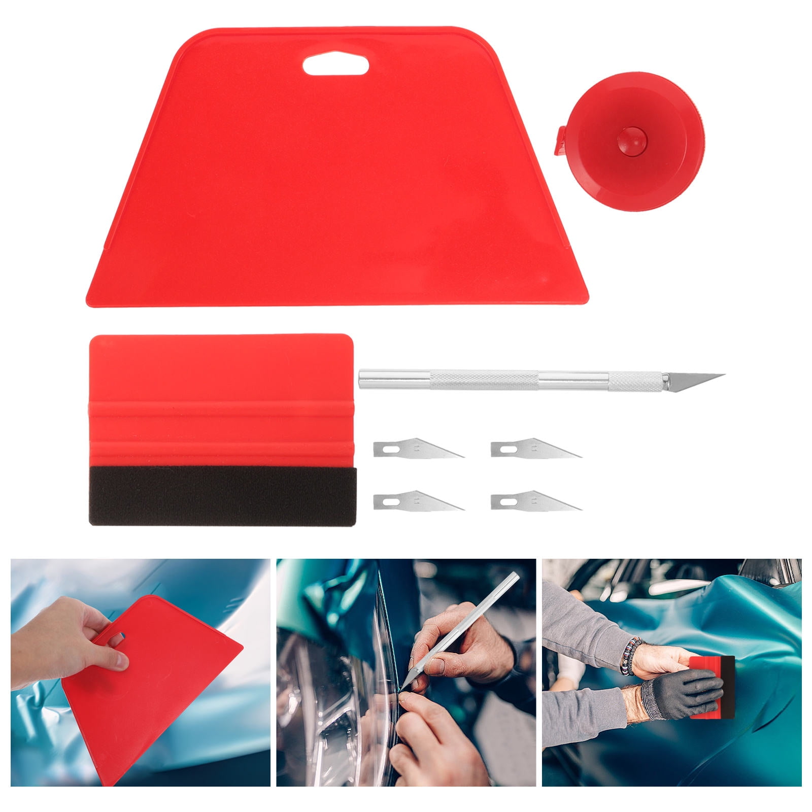 IFANLANDOR Wallpaper Smoothing Tool Red 1 Set 7.5x4.1x0.3in