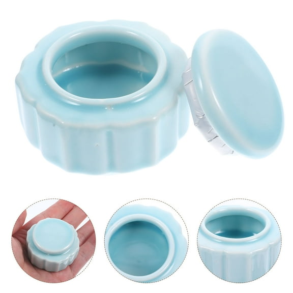 Lip Scrub Containers with Lids Toiletries Vial Small Travel for Creams Sky-blue