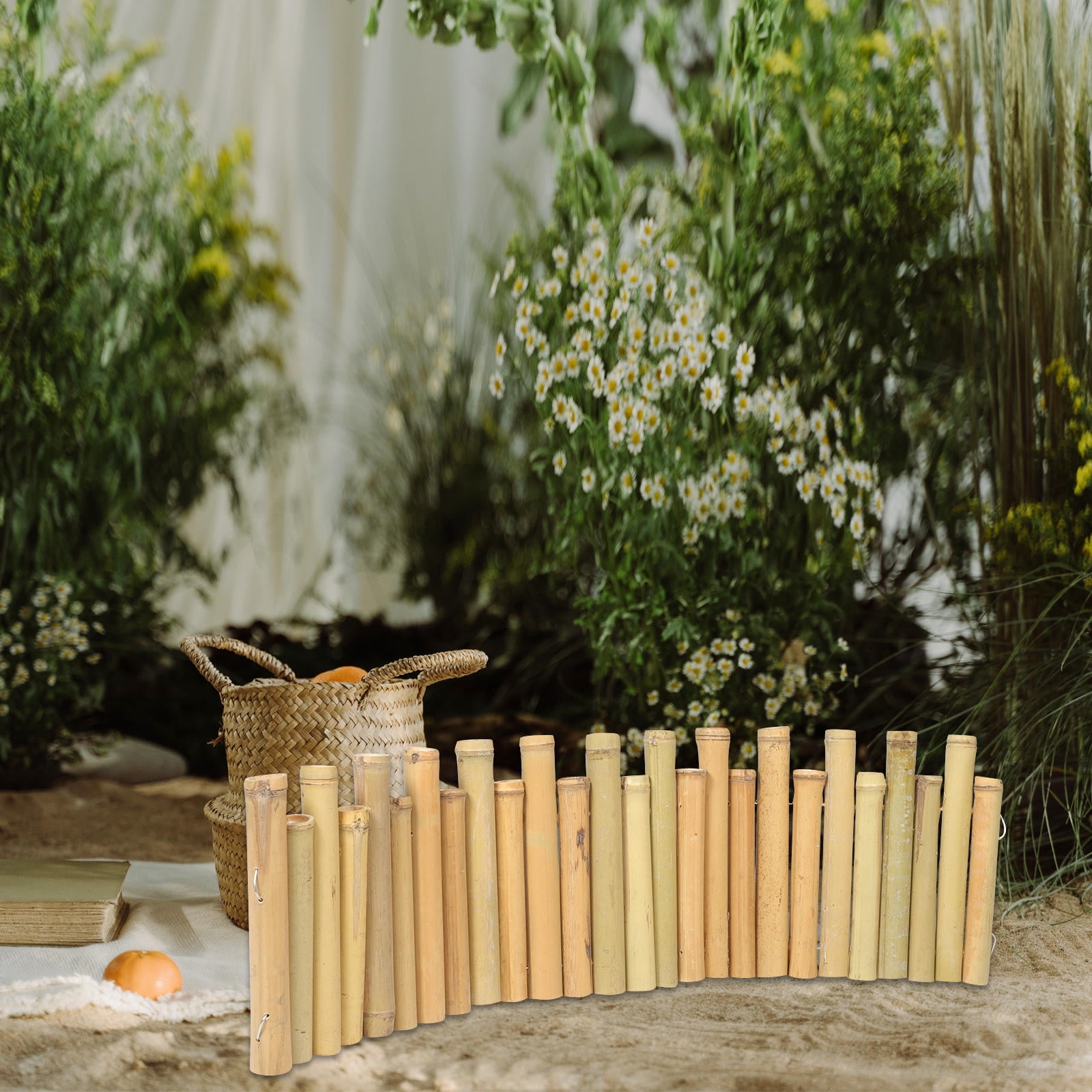 Long Bamboo Pole Bamboo Fence Material Garden Fence Outdoor Bamboo Fence Pole for Garden