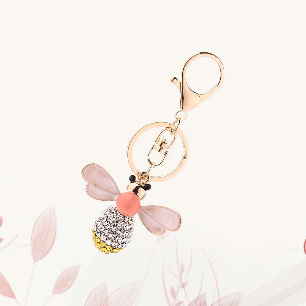 Spring Keychain Bee Lovely Little Bee Keychain Craft for Hanging Use Golden Alloy and ...