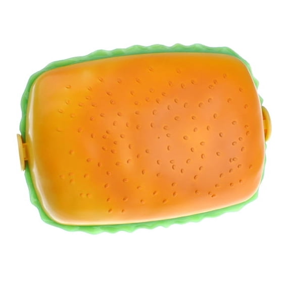 HOMEMAXS Lovely Oblong Shape Three Tier Plastic Lunch Box for Storing Items in Assorted Colors 70 oz