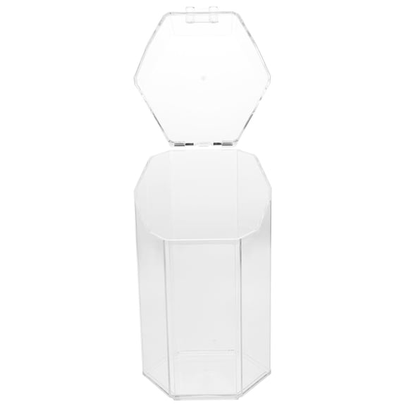GARVALON Dustproof Acrylic Storage Holder for Women 1Pcs 4.3x3.9x8.1in