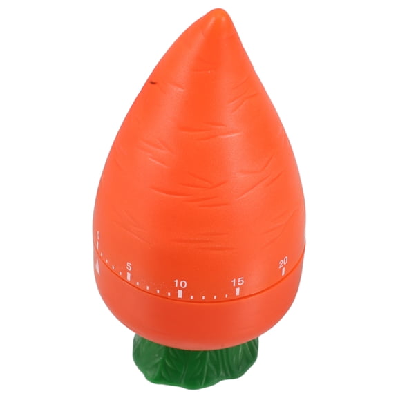 Mechanical Kitchen Timer in Orange Metal Plastic for Kids and Adults 6 inch