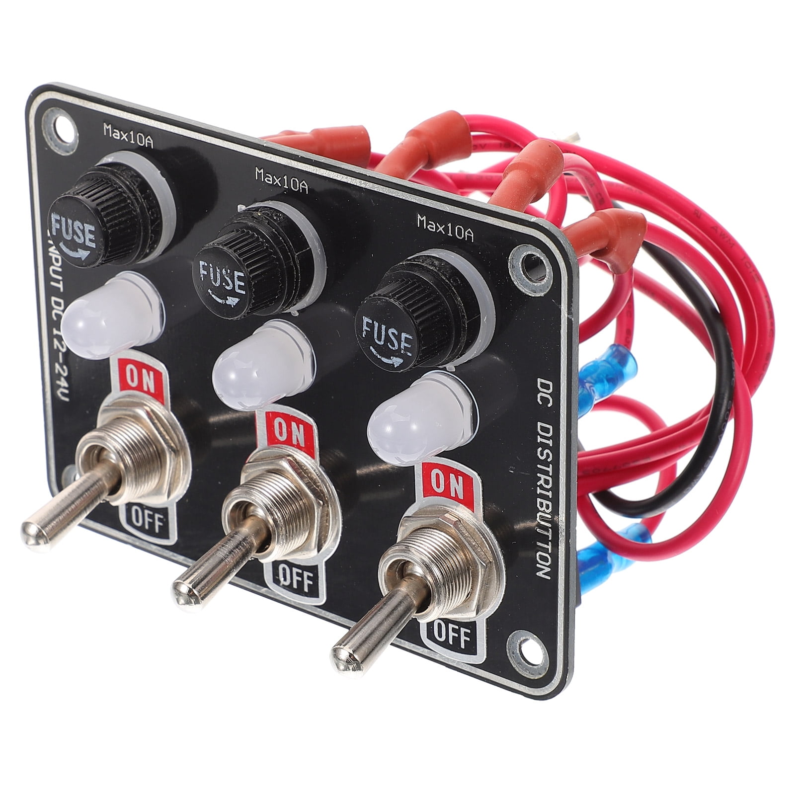 HOMEMAXS Marine Boat Switch Panel ON/OFF 12/24V Rocker Switch for Auto ...