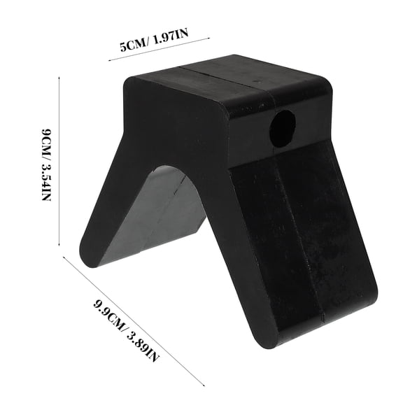 Boat Trailer Bow Stop Block Rubber Set - Replacement Bow Stop for Ski, Fishing, Marine, and Sailboat Trailers