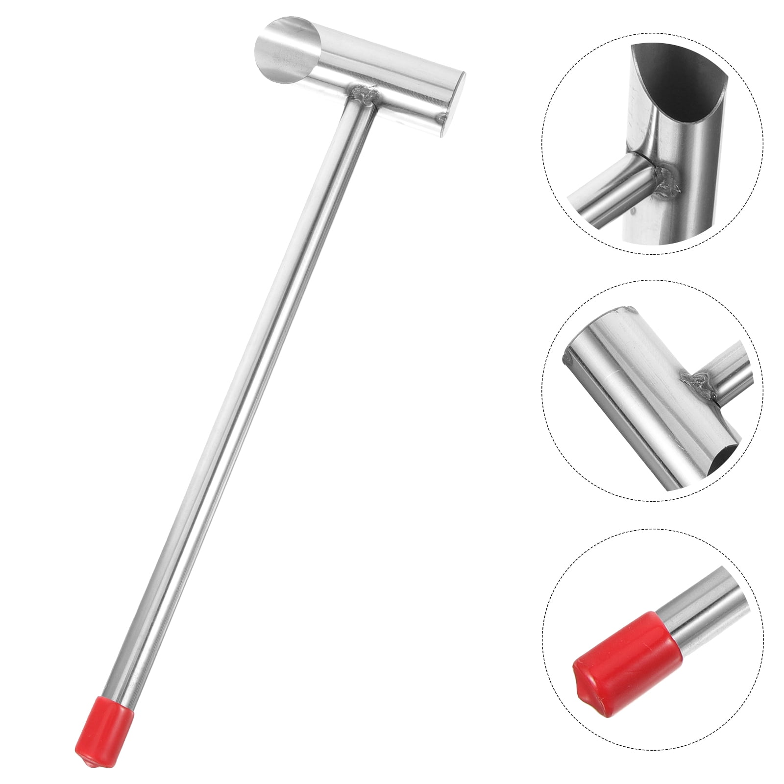 Stainless Steel Sugar Spoon For Cotton Candy Machine - 30cm Long, 2.5cm Diameter Scoop