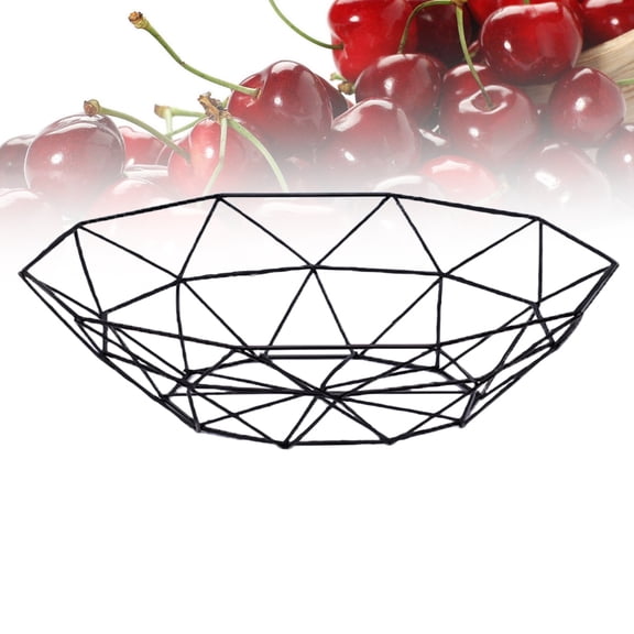Minkissy Fruit Vegetable Storage Basket for Housewives 1PC 10.6x10.6x3.1in