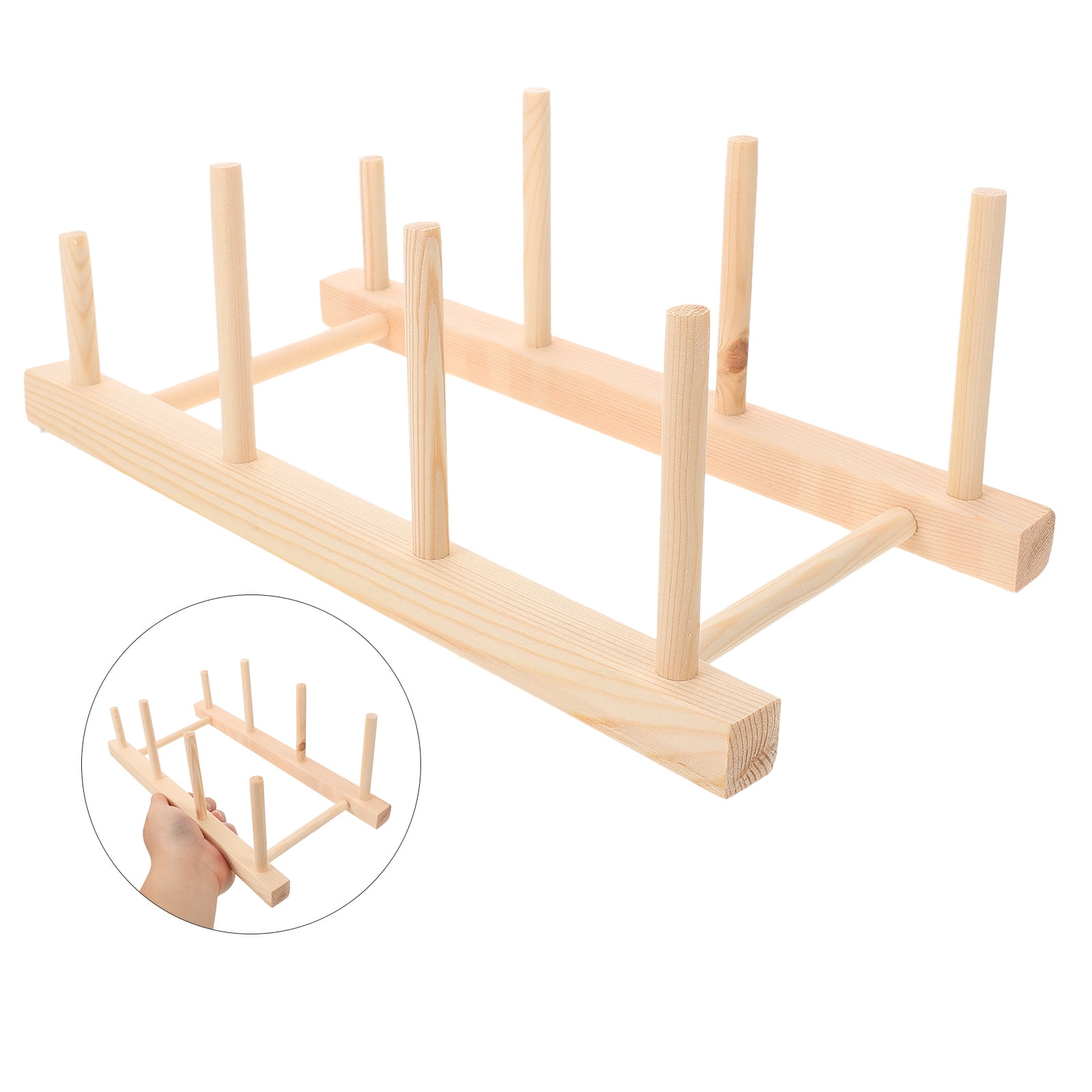 HOMEMAXS Masteelf Fly Tying Storage Thread Spool Rack Wood Spool Rack ...