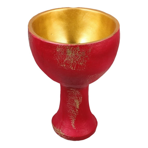 Masteelf Holy Cup Resin Goblet for Role Playing Prop Altar Decoration and Worship Tool