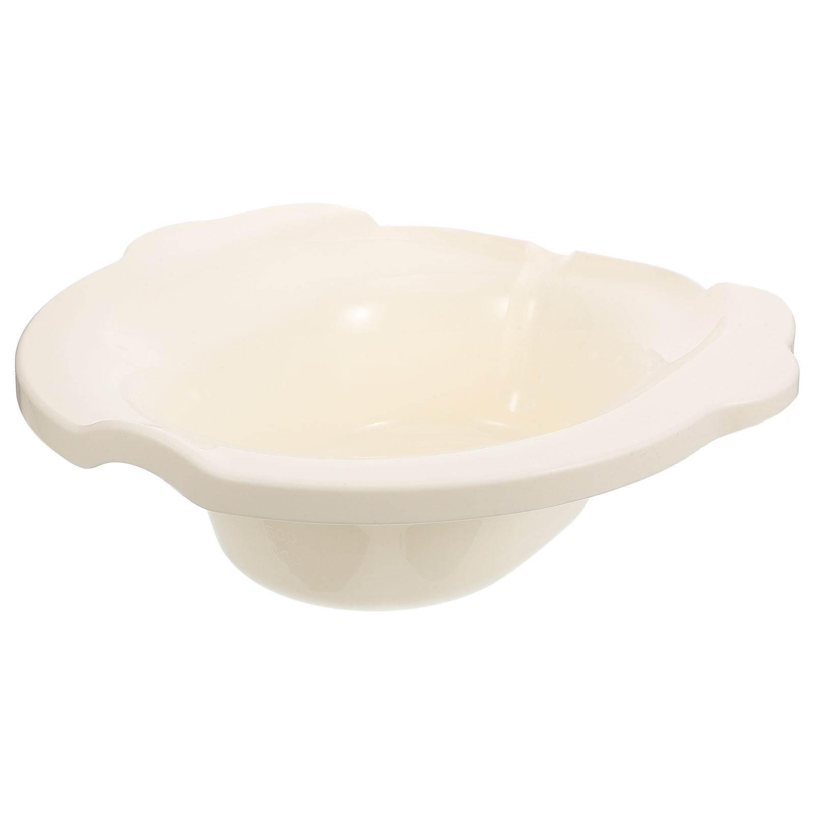HOMEMAXS Sitz Bath for Toilet Seat Made of Thickened Plastic Beige Color Non Slip Design for Home Use Wide and .8x7.8 Inches