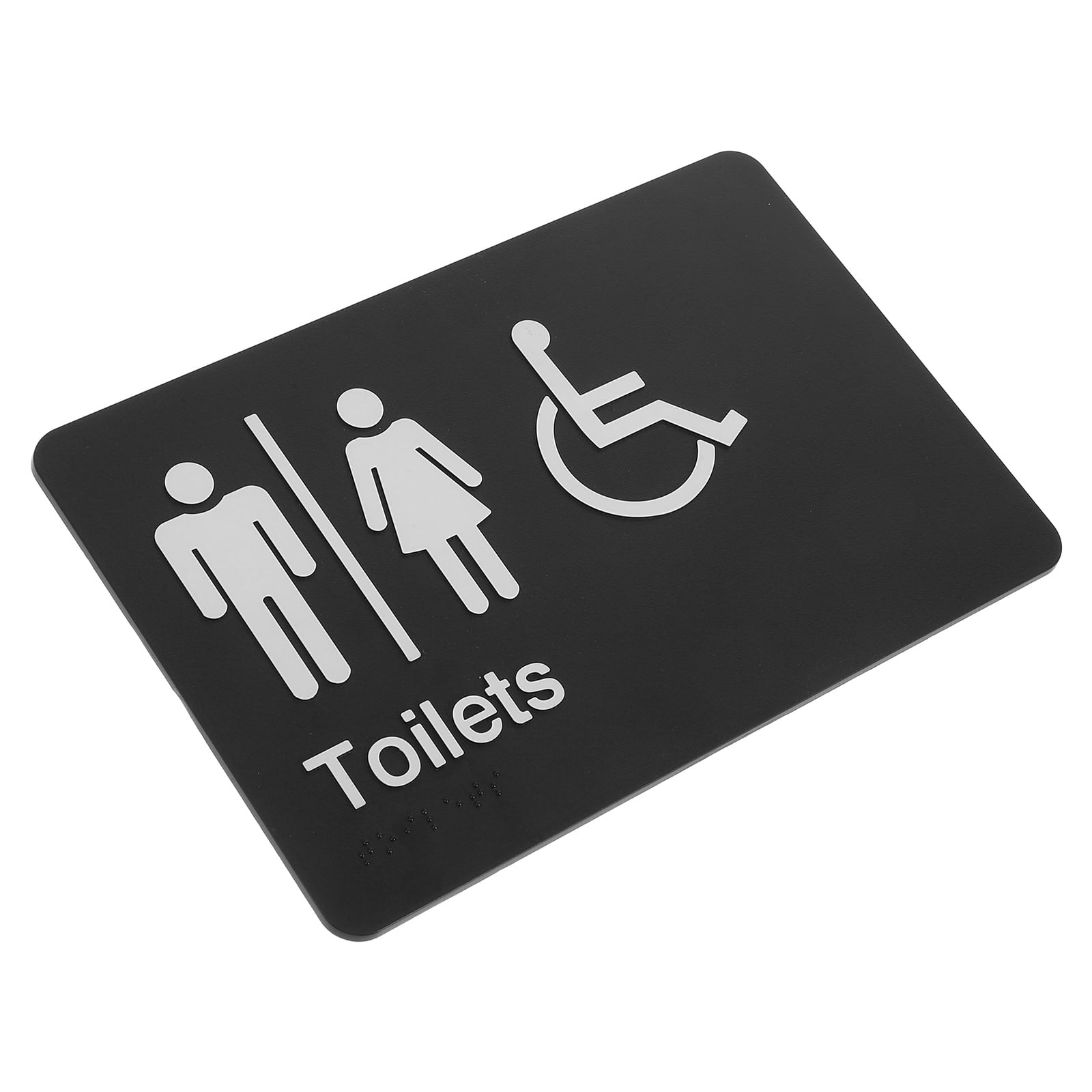 HOMEMAXS Men and Women Restroom Sign Office Bathroom Universal Logo ...