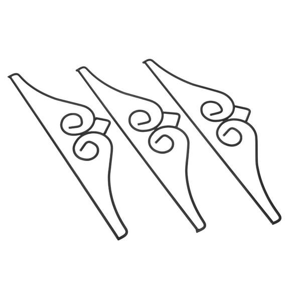 HOMEMAXS Metal Flag Holder Garden Decor Flag Hanging Rack 37.00X10.00X1.00CM Black