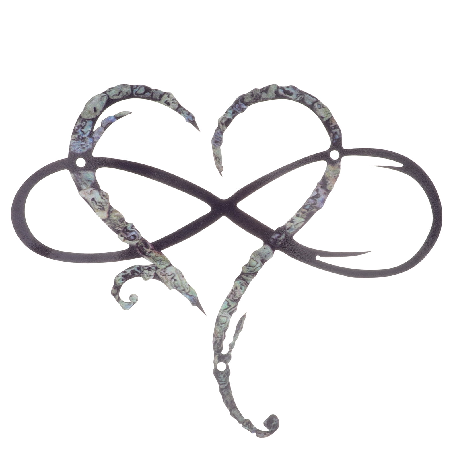 HOMEMAXS Metal Heart Wall Decor Iron Heart Wall Art Decor Living Room