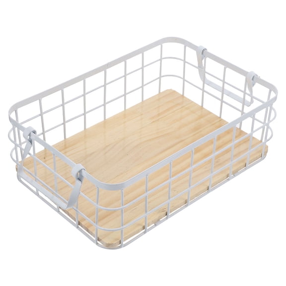 HOMEMAXS Metal Wire Storage Basket Kitchen Organizing Basket Snack Organizer with Handles
