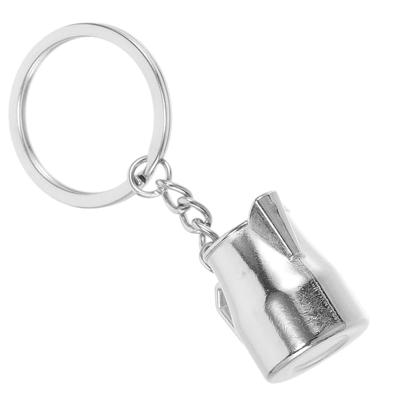 Frothing Pitcher Keychain - Espresso Frothing Pitcher Keyring Decorative Pendant for Coffee and Fans