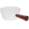 thumbnail image 1 of HOMEMAXS Milk Heating Pot Glass Milk Pan Mini Butter Warmer with Handle for Kitchen Use, 1 of 8