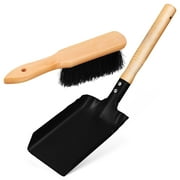 VERDANVERSE 1Set Lightweight Fireplace Shovel and Brush Set with Non Slip Wood Handle