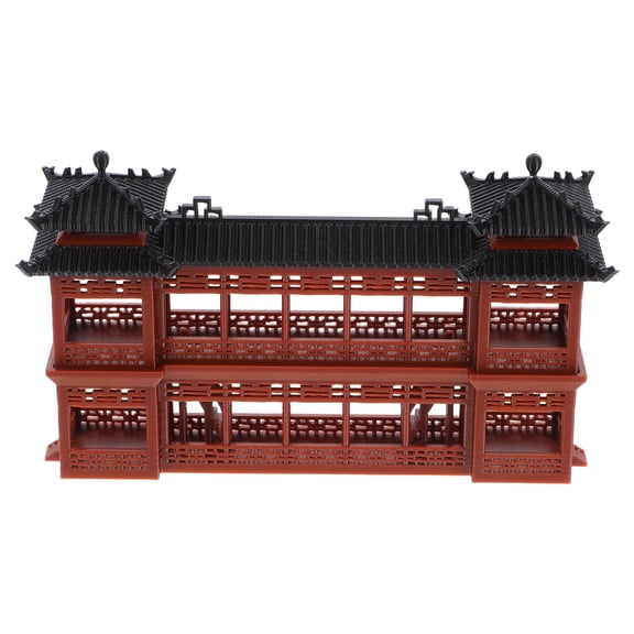 HOMEMAXS Miniature Pavilion Chinese Style Plastic Ancient Pavilion for Creating Beautiful Micro Landscapes Ancient Building Models for Home and Office