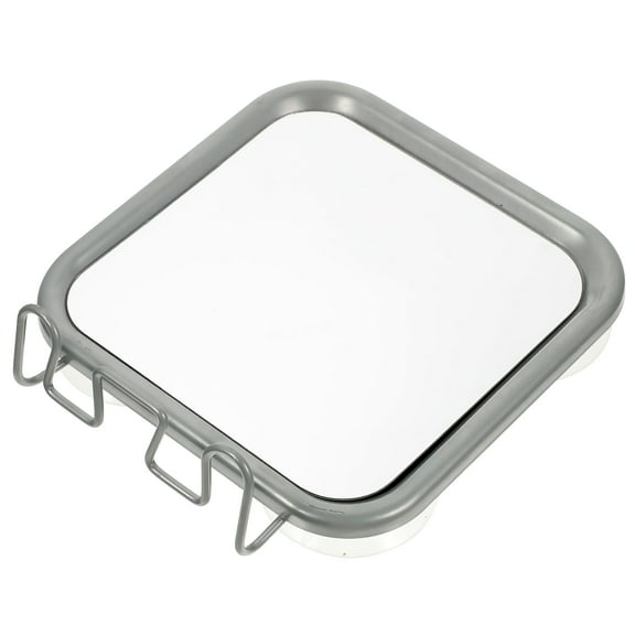 Mirror for Shower Shaving Fogless Hanging Suction Cup with Hook Silver