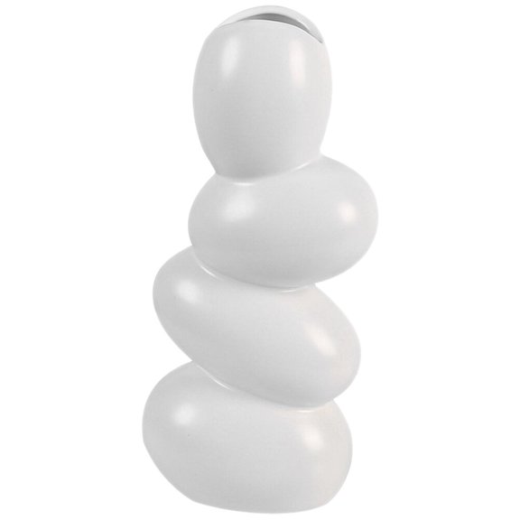 Modern Abstract Vase Flower Arrangement Ceramic Vase Cobblestones Design Vase