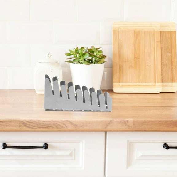 HOMEMAXS Modern Metal Coaster Stand For Desk And Tabletop Countertop Shelf Metal Holder Coaster Holder Standing Coaster Holder Vintage Coaster Rack