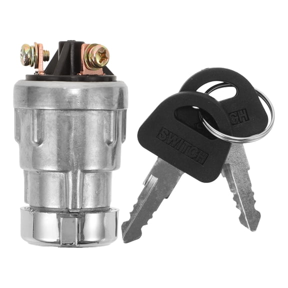 HOMEMAXS Motorcycle Switch Starters Wheeler Ignition with Stop Button Cover Silver