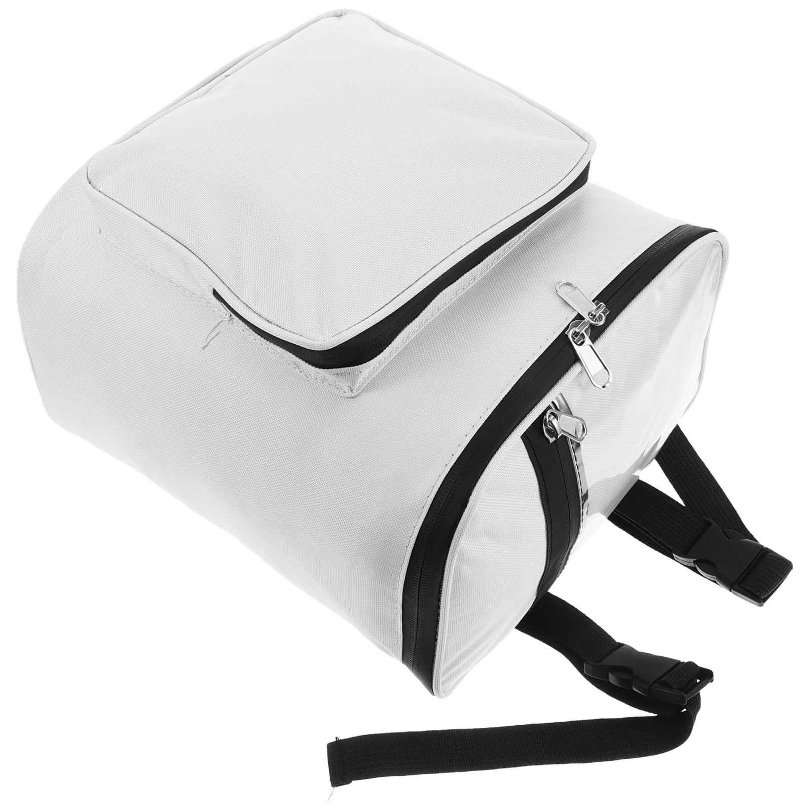 Motorcycle Tool Bag Motorcycle Fork Bag Universal Saddlebag for Motorcycle Front Fork Handlebar Storage Pouch Motorcycle Roll Bag White