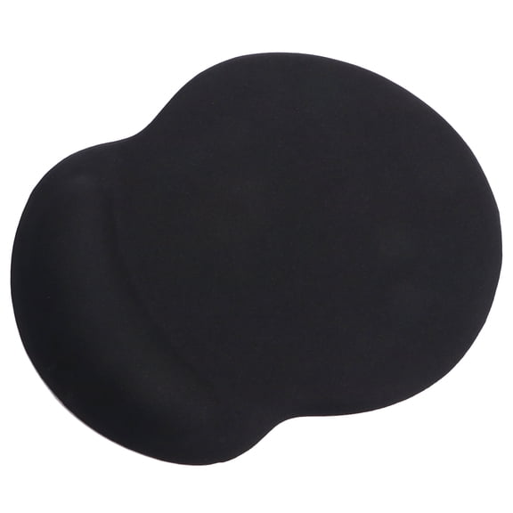 HOMEMAXS Ergonomic Mouse Pad with Gel Wrist Rest Support Silicone Wrist Support Mouse Pad 1 Set Black