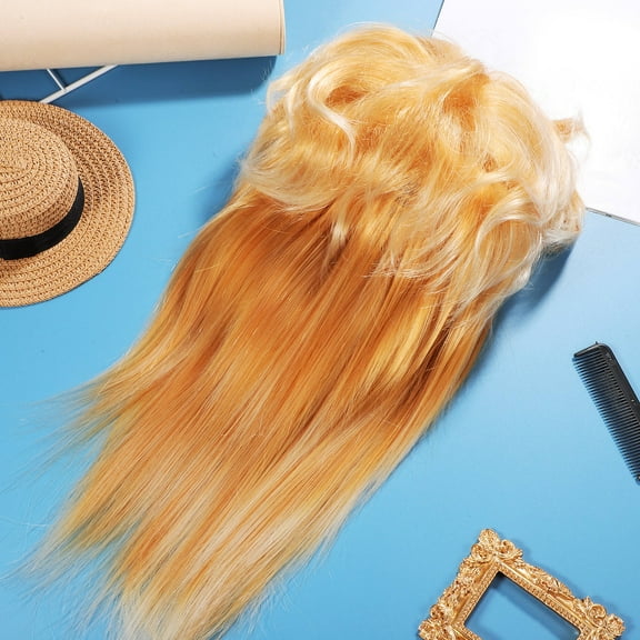 Wig for Men with Synthetic Fiber Retro Style Adjustable Hair Net 80s Costume Accessories