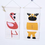Minkissy Cute Stylish Wall Bag Hanging Multi Pockets for Bedroom Bathroom Kitchen